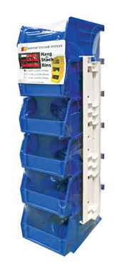 HANG STACK BINS BLUE 6PK