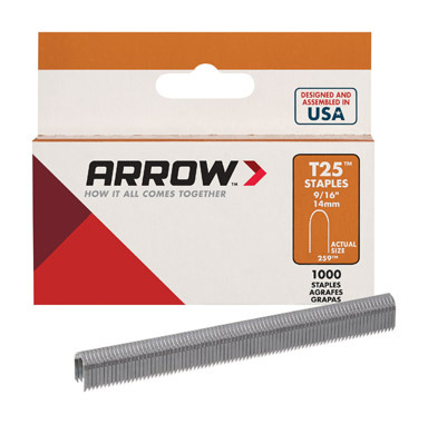 Staple T25 9/16" Pk1000
