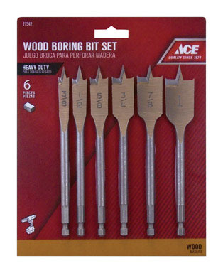 Bit Set Woodbore 6pc Ace
