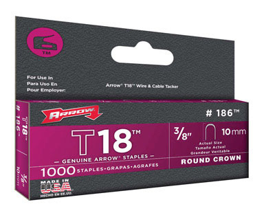 Staple T18 3/8" 1000pk