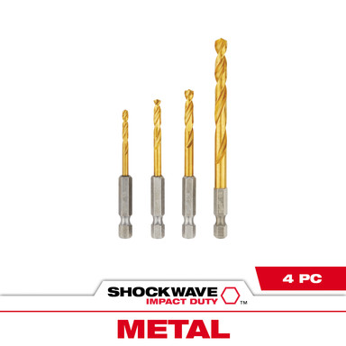 Drill Bit Set Titnm 4pc