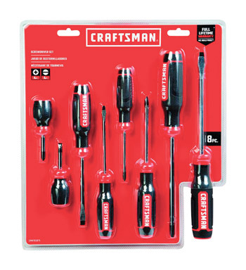 SCREWDRIVER SET PH/SL 8P