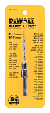 DRILL & CNTRSNK 3/16"#10