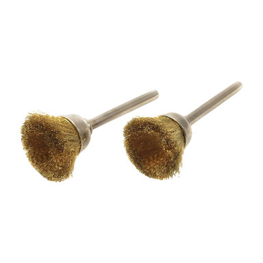 CUP BRUSH SET BRASS 2PC