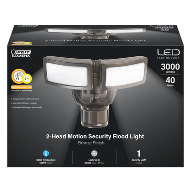 FLOODLIGHT ALUM BRZ 40W