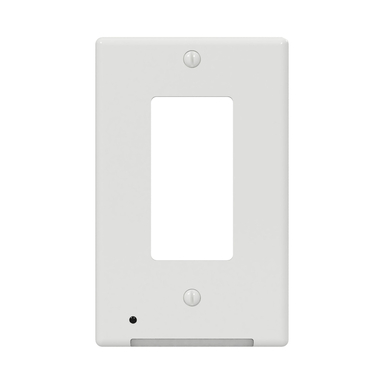 WALLPLATE NL PLST WHT 1R