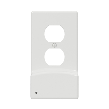 WALLPLATE USB NL WHT 1D