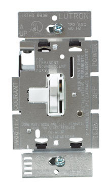 Dimmer Slide/tog 3w Wht