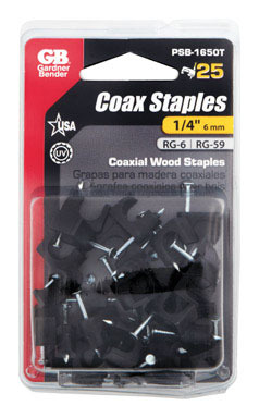 STAPLE COAXL BL 1/4"CD25