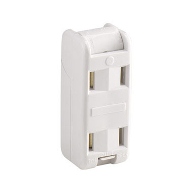 Cord Outlet Wht 125v