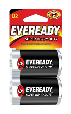 Battery Hvy Duty D 2pk