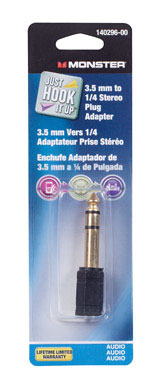 JACK ADAPTER 3.5MM-1/4