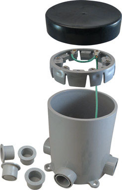 BOX SINGLE FLOOR PVC GRY