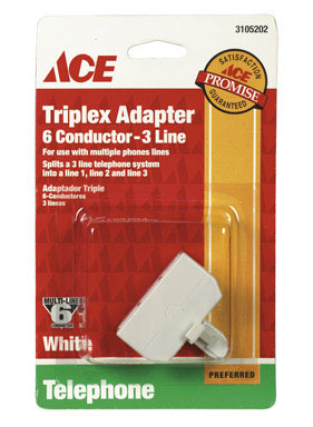 ACE TRIPLEX ADAPTER WH