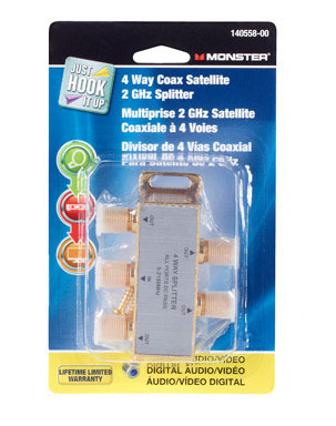 SPLITTER 4-WAY SATELLITE