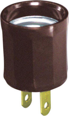 Lampholder Adapter Brown