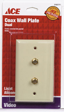 DUAL COAX WALLPLATE LA