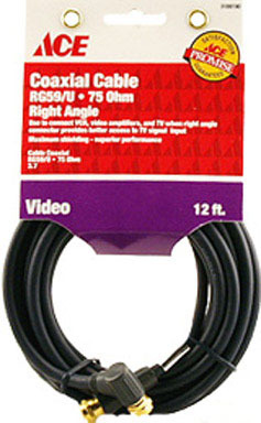 RG59 CABLE ANGLE 12'BLK