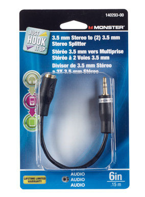 STEREO HDPHN ADAPTER 6"