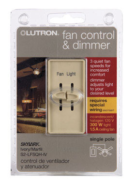 FAN/LITE CONTROL IVORY