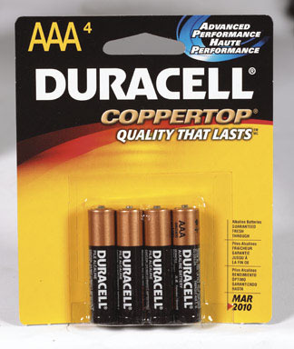 DURACELL AAA 4PK CLPSTP