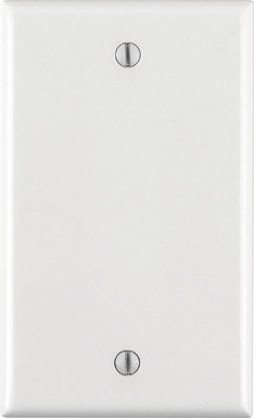 BLANK WALLPLATE 1G WHITE