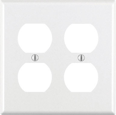 RECEPTACLE WALLPLATE2GWH