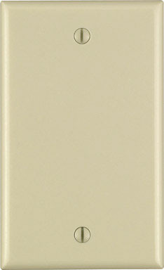 Blank Wallplate 1g Ivory