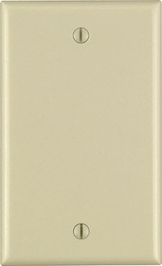 BLANK WALLPLATE 1G IVORY