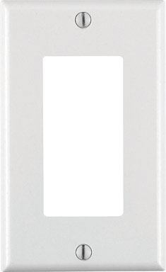 DECORA WALLPLATE 1G WHT