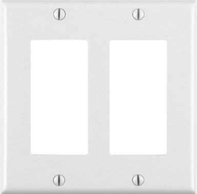 DECORA WALLPLATE 2G WHT