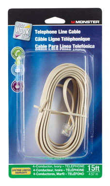 CORD PHONE LINE 15' IVY