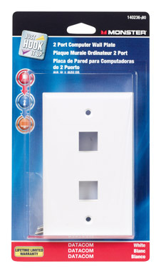 Wallplate 2-port White