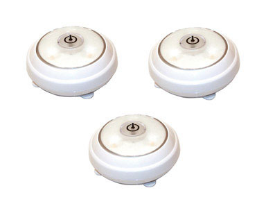 Puck Light 3led Wht 3pk