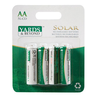 BATTERY F/SOLAR AA 4PK