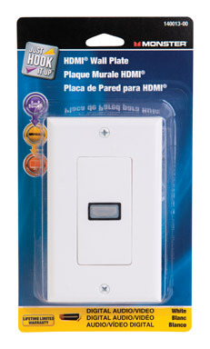 WALLPLATE HDMI 1080P WHT