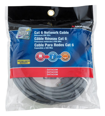 Cable Cat 6 550 Mhz 25'