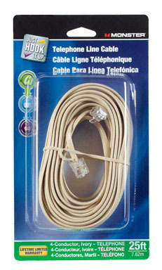 CORD PHONE LINE 25' IVY