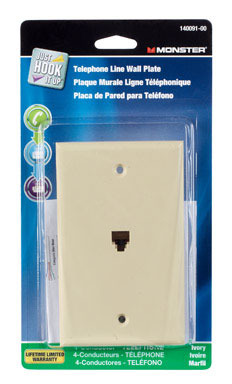 WALLPLATE PHONE IVORY