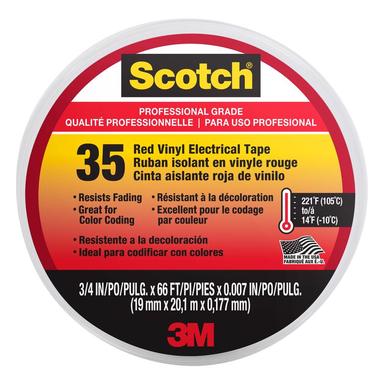 Elec Tape 3/4"x66' Red