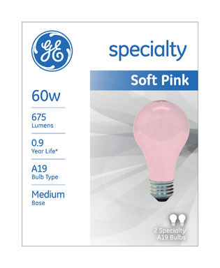 Bulb Pink 60a/spk Pk2 Ge