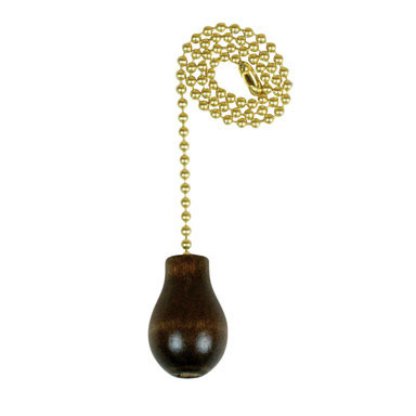 Pull Chain Walnut Knob