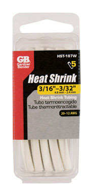 HEAT SHRNK TUBE WH 3/16"