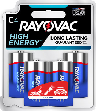 Battery  Alkaline C 4pk