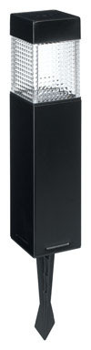 Solar Square Bollard Blk