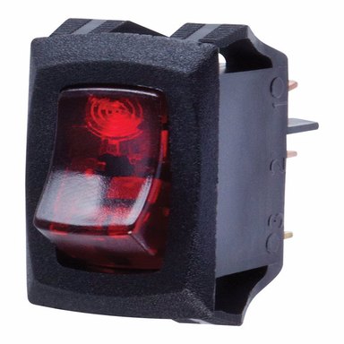 ROCK SWITCH RED SPST120V