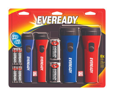 LED FLASHLIGHT ECON 4PK