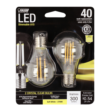 Led A15 E17 Sw 40w 2pk