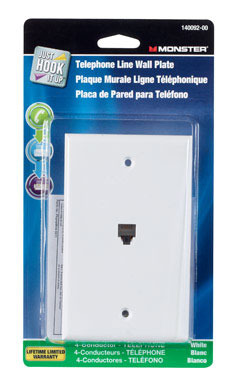 WALLPLATE PHONE WHITE