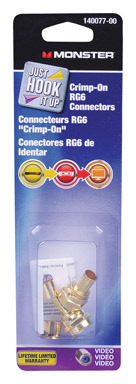 CONNECTOR CRIMP RG6 2PK